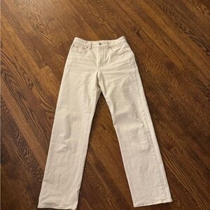 Curvy Madewell Off-White Denim Pants